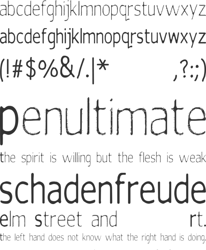 silent witness font preview