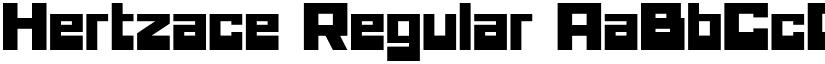 Hertzace Regular font