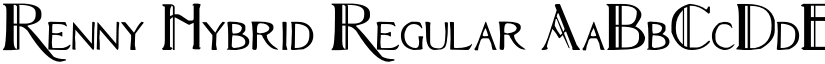Renny Hybrid Regular font