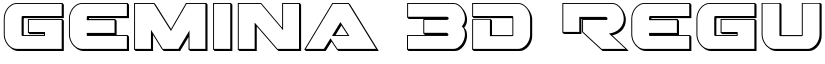 Gemina 3D Regular font