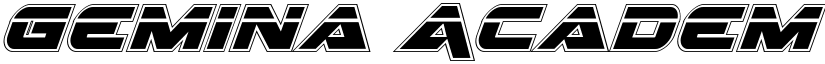 Gemina Academy Laser Italic Italic font
