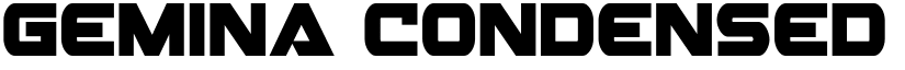Gemina Condensed Condensed font