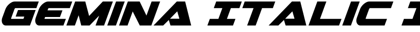 Gemina Italic Italic font