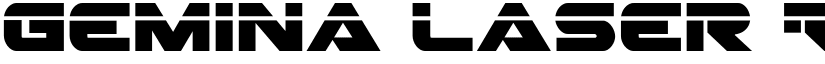 Gemina Laser Regular font
