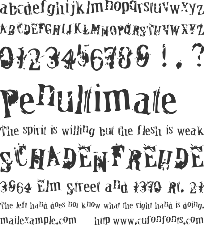 Officer Down font preview