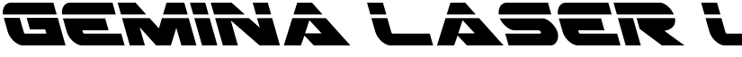 Gemina Laser Leftalic Italic font