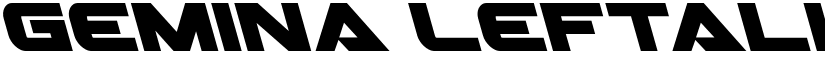 Gemina Leftalic Italic font