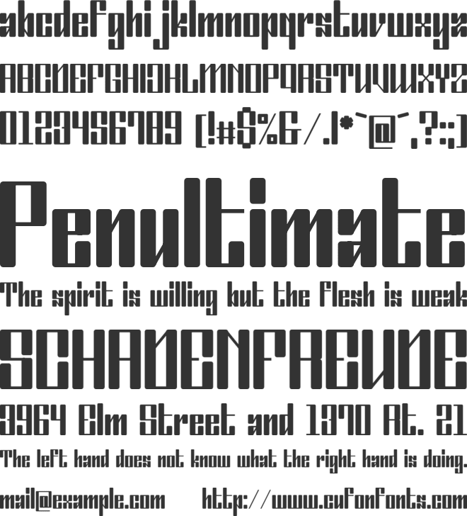 Ordinatum font preview