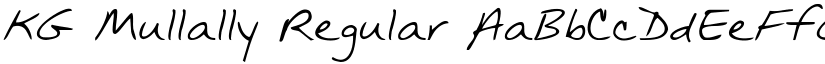 KG Mullally Regular font