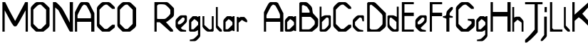 MONACO Regular font