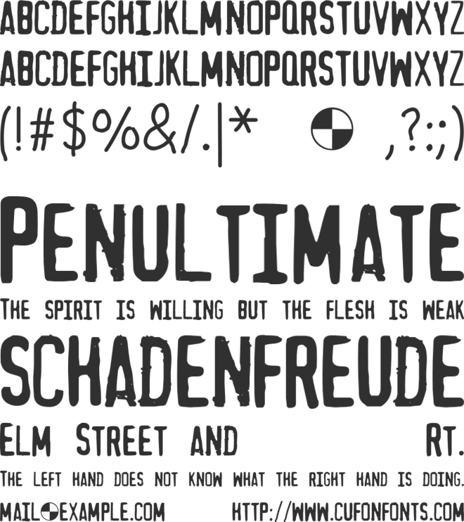 MythBusters font preview