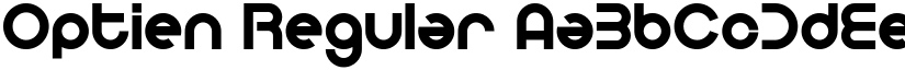 Optien Regular font