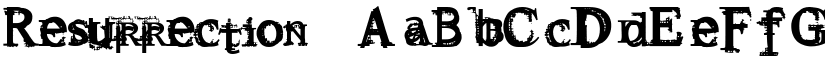 Resurrection font download