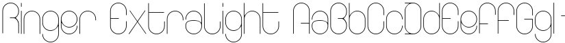 Ringer ExtraLight font