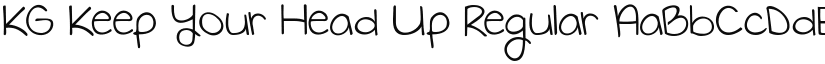 KG Keep Your Head Up font download