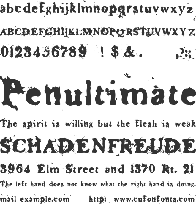 Basketcase Roman font preview