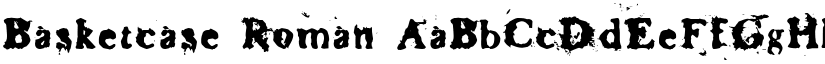 Basketcase Roman font