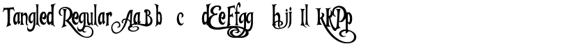 Tangled Regular font