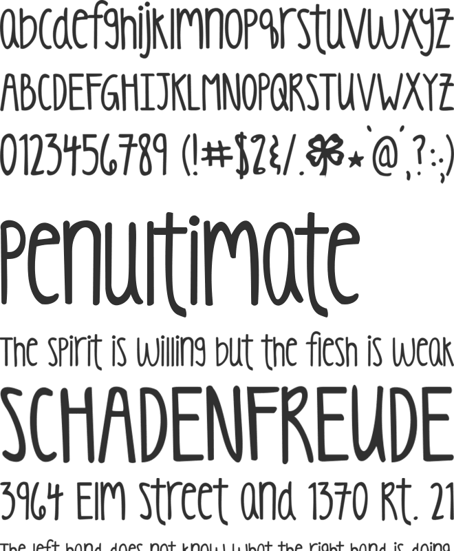 KG Luck of the Irish font preview