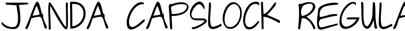 Janda Capslock Regular font