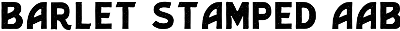 Barlet Stamped font