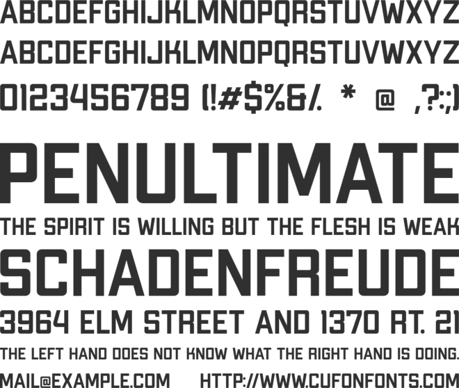 Apex Mk3 font preview