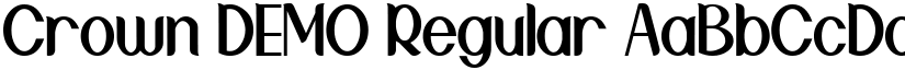 Crown DEMO Regular font