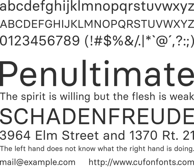 Basier font preview