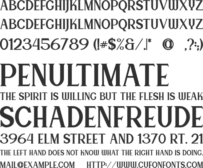 Canting Regular_DEMO font preview