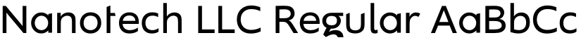 Nanotech LLC Regular font