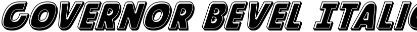 Governor Bevel Italic Italic font