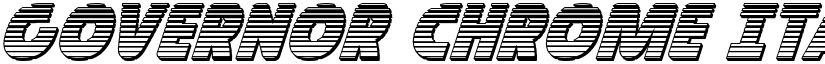 Governor Chrome Italic Italic font
