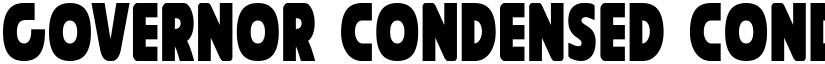 Governor Condensed Condensed font