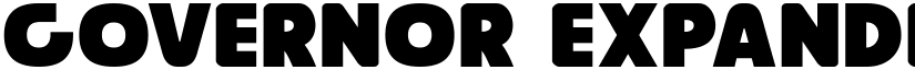 Governor Expanded Expanded font