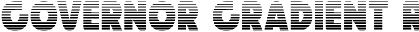Governor Gradient Regular font