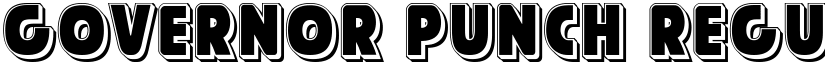 Governor Punch Regular font