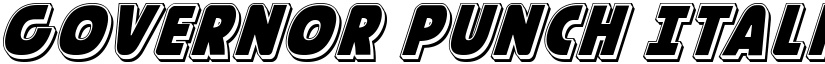 Governor Punch Italic Italic font