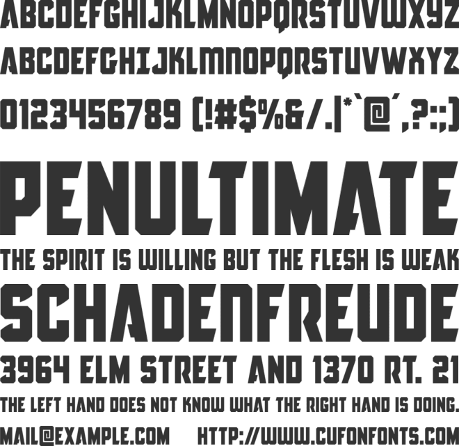 Antilles font preview