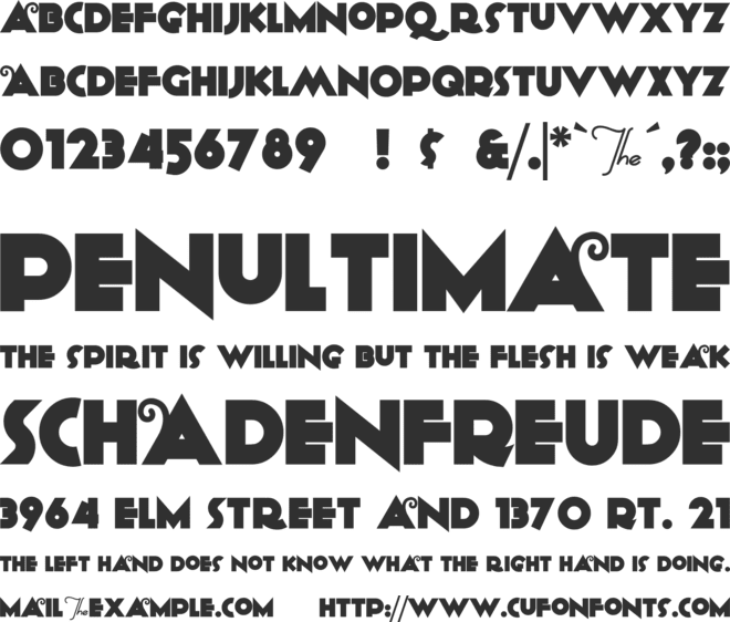 Anagram font preview