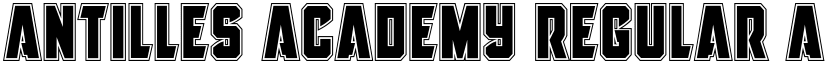 Antilles Academy Regular font