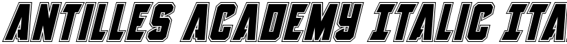Antilles Academy Italic Italic font