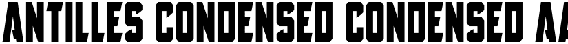 Antilles Condensed Condensed font