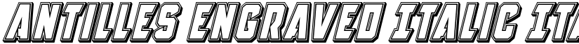 Antilles Engraved Italic Italic font