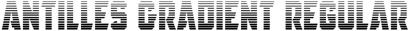 Antilles Gradient Regular font