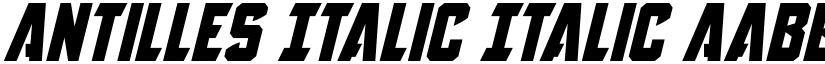 Antilles Italic Italic font