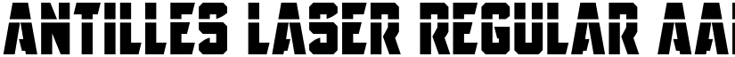 Antilles Laser Regular font