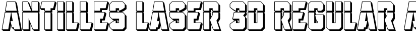 Antilles Laser 3D Regular font
