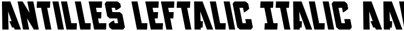 Antilles Leftalic Italic font