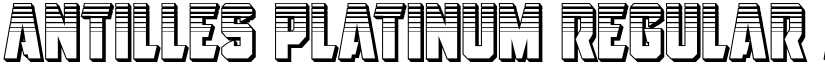 Antilles Platinum Regular font