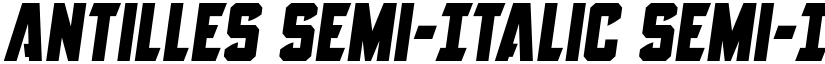 Antilles Semi-Italic Semi-Italic font